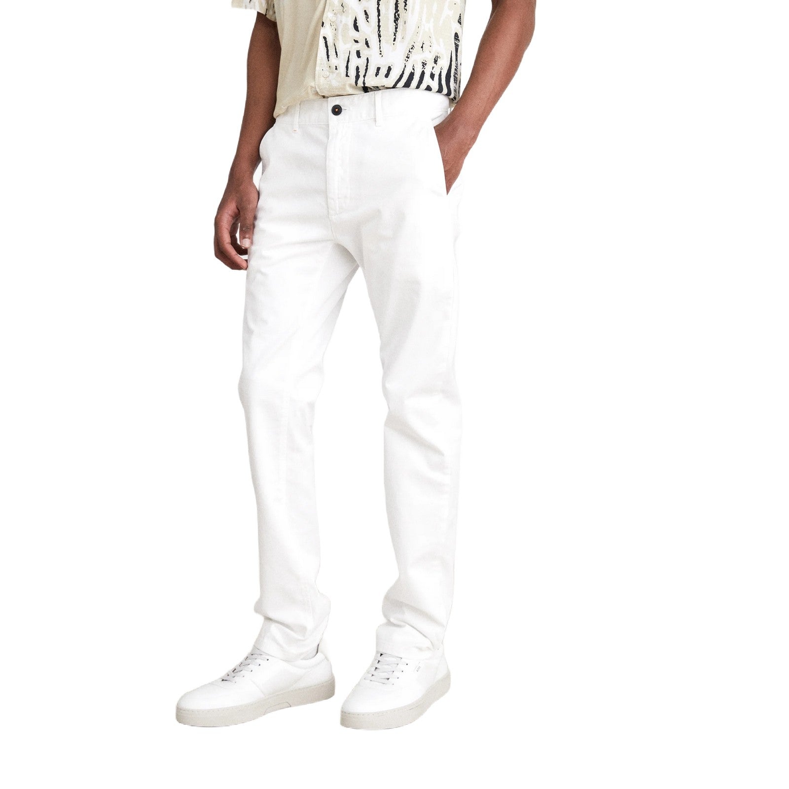 Pantaloni Uomo Hugo Boss - Chino_slim 10242156 01 - Bianco