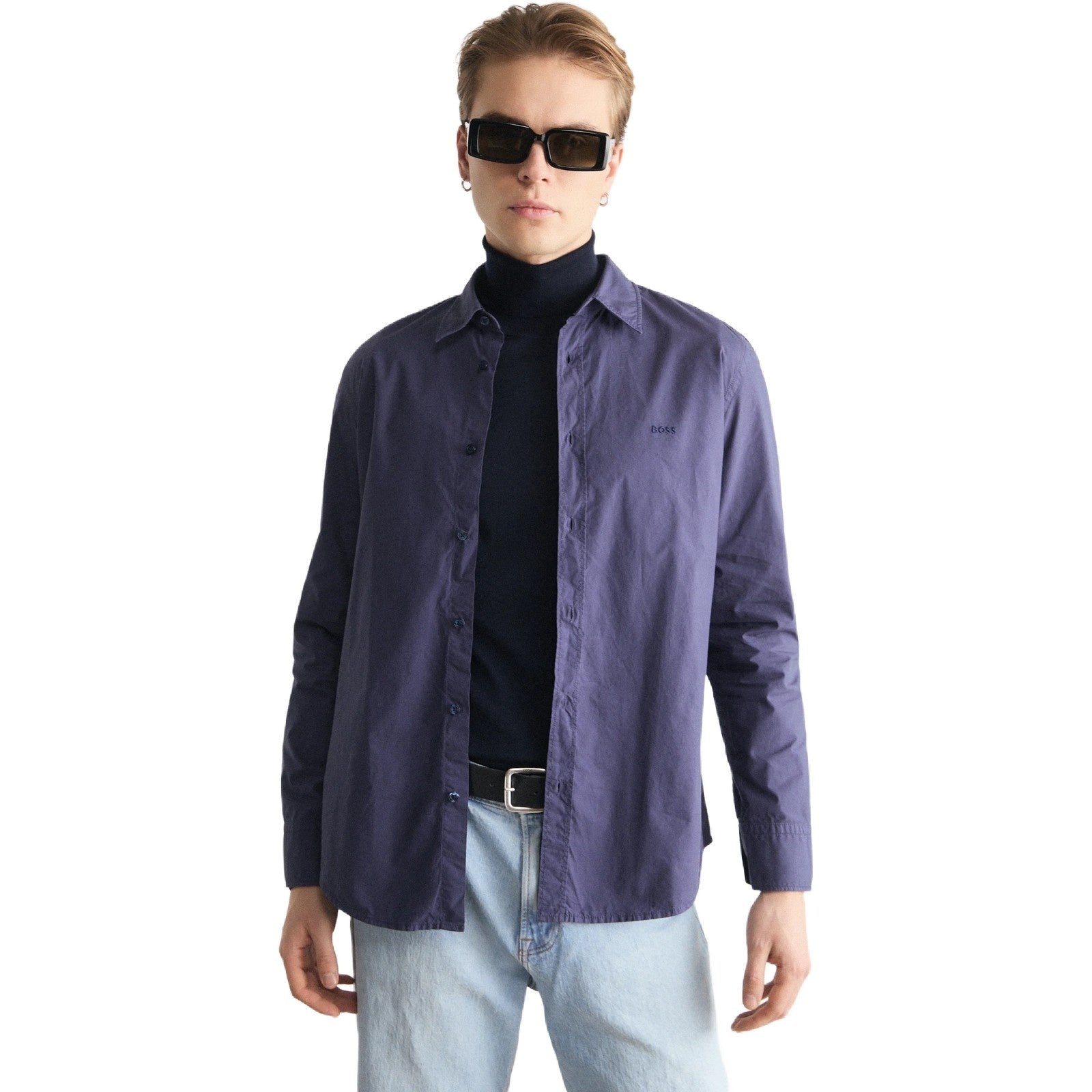 Camicie casual Uomo Hugo Boss - Relegant_6 10247350 02 - Blu