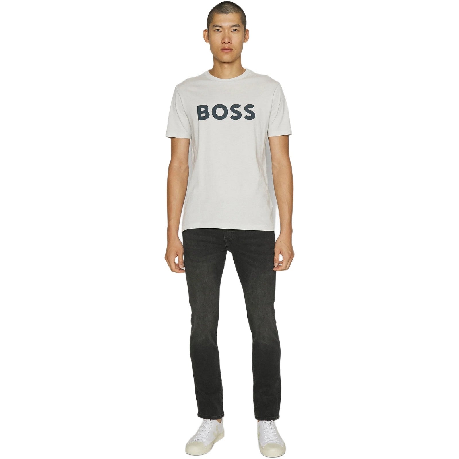 T-shirt Uomo Hugo Boss - Thinking 1 10246016 01 - Bianco